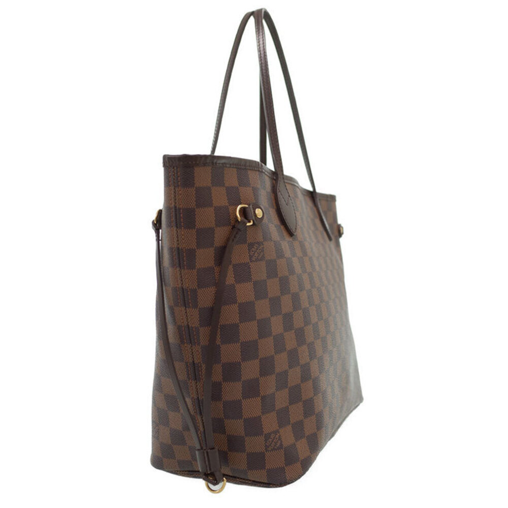Louis Vuitton Damier Ebene Brown Neverfull Tote Bag - Picture 2 of 8